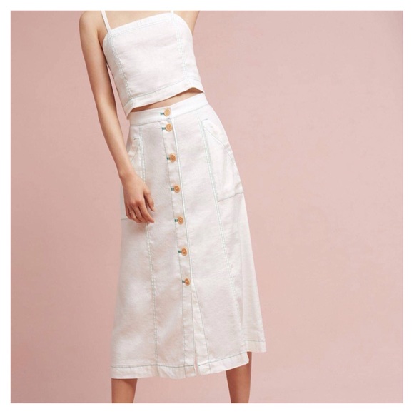 Anthropologie Dresses & Skirts - Anthropologie Akemi + Kin Riverine Midi Skirt